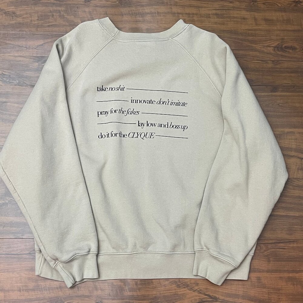 CLYQUE Tan Women's Sweatshirt Sz Medium/Large